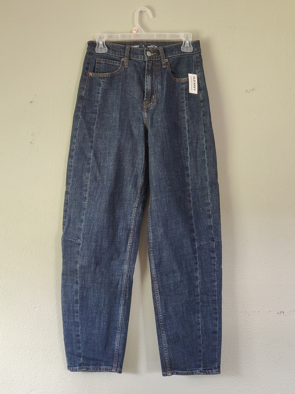 High Waisted Baggy Barrel Ankle Jeans
